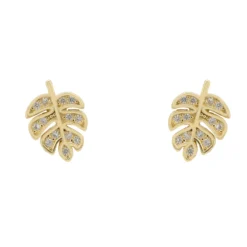 Latelita Palm Leaf Stud Earrings