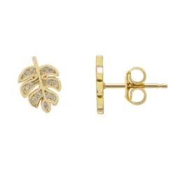 Latelita Palm Leaf Stud Earrings -Cheap Gemiracle Store 5054469997277 2