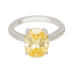 Latelita Alexandra Oval Cocktail Ring Lemon Topaz Silver -Cheap Gemiracle Store alexandra oval cocktail ring lemon topaz silver 171739