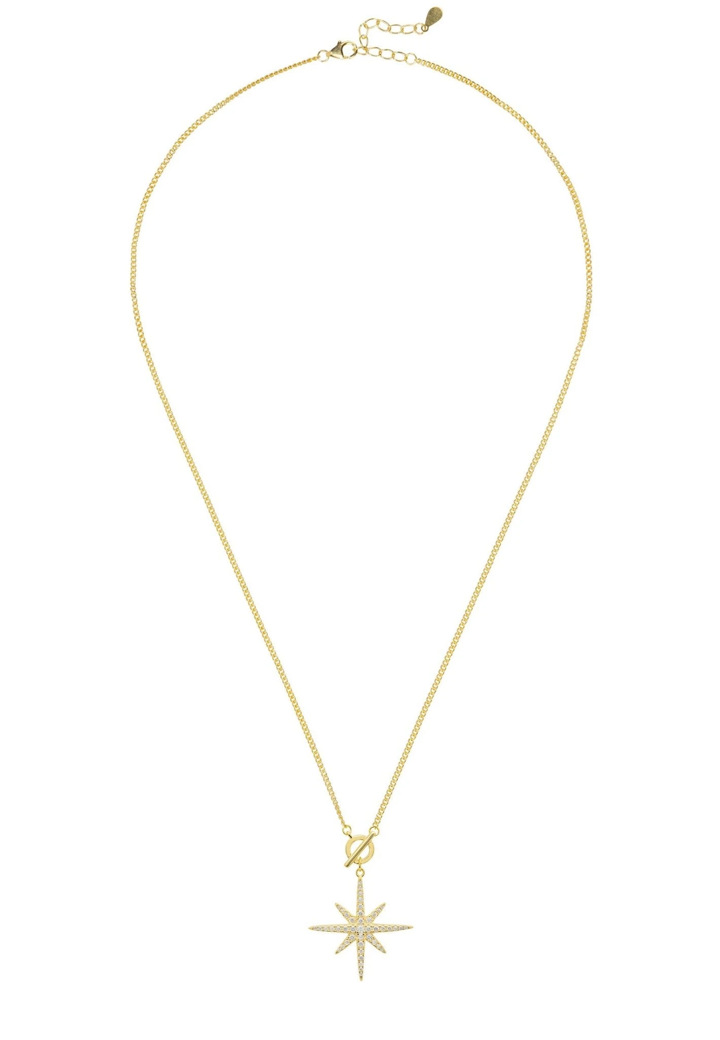 Latelita Altair Star Burst Lariat Necklace Gold 3 Latelita Altair Star Burst Lariat Necklace Gold - Image 3
