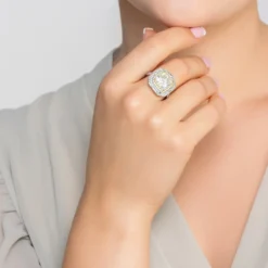 Latelita Anastasia Gemstone Cocktail Ring Silver Moissanite -Cheap Gemiracle Store anastasia gemstone cocktail ring silver moissanite 422026