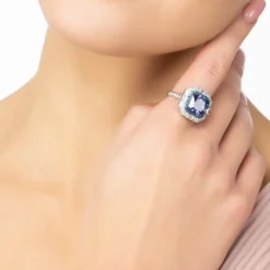 Latelita Anastasia Gemstone Cocktail Ring Silver Tanzanite 8 Latelita Anastasia Gemstone Cocktail Ring Silver Tanzanite -Cheap Gemiracle Store anastasia gemstone cocktail ring silver tanzanite 142710