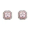 Latelita Anastasia Stud Earrings Silver Morganite