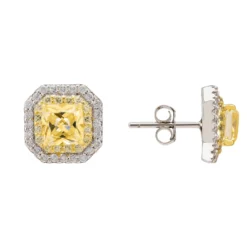 Latelita Anastasia Stud Earrings Silver Yellow Topaz -Cheap Gemiracle Store anastasia stud earrings silver yellow topaz 350488