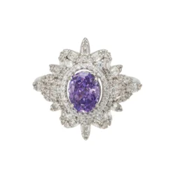 Latelita Arabesque Splendor Cocktail Ring Lilac Amethyst Silver -Cheap Gemiracle Store arabesque splendor cocktail ring lilac amethyst silver 614505