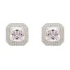 Latelita Arianna Morganite Stud Earrings Silver