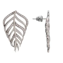 Latelita Bali Leaf Stud Earrings Silver Oxidised -Cheap Gemiracle Store bali leaf stud earrings silver oxidised 620032