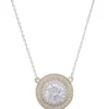 Latelita Balmoral Pendant Necklace Citrine Cz Silver