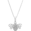 Latelita Bees Knees Pendant Necklace Silver