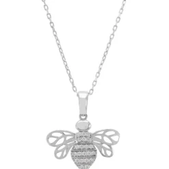 Latelita Bees Knees Pendant Necklace Silver