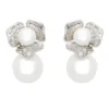 Latelita Blossom Double Pearl Earring Silver