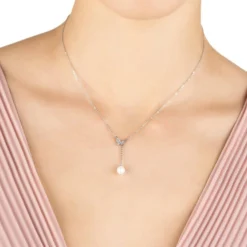 Cheap Gemiracle Store -Cheap Gemiracle Store butterfly pearl choker necklace silver 758302