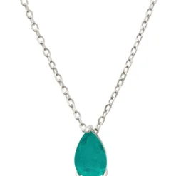 Latelita Catherine Teardrop Paraiba Tourmaline Necklace Silver