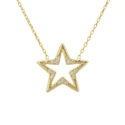 Latelita Celestial Open Star Necklace Gold