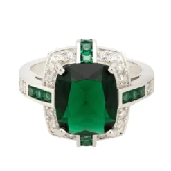 Latelita Clarence Silver Ring Emerald -Cheap Gemiracle Store clarence silver ring emerald 689488