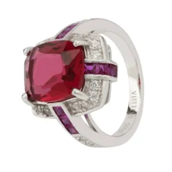 Latelita Clarence Silver Ring Ruby