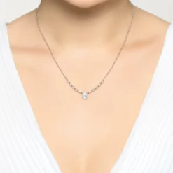 Cheap Gemiracle Store -Cheap Gemiracle Store claudia gemstone pendant necklace silver clear quartz 409496