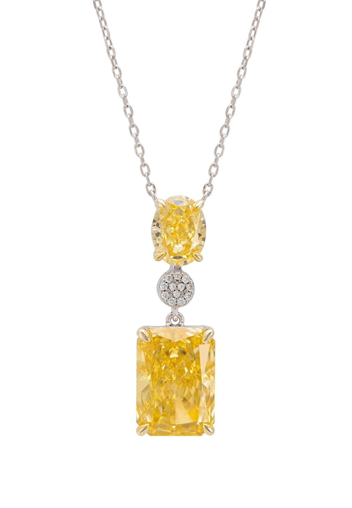 Latelita Constance Pendant Necklace Silver Lemon Topaz 1 Latelita Constance Pendant Necklace Silver Lemon Topaz