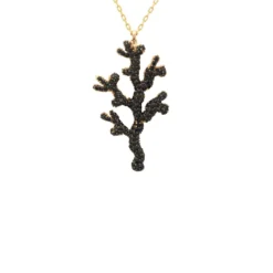 Latelita Coral Reef Necklace Black Cz