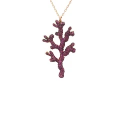 Latelita Coral Reef Necklace Hot Pink Cz
