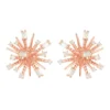 Latelita Cosmic Bang Baguette Cz Stud Earrings Rose Gold