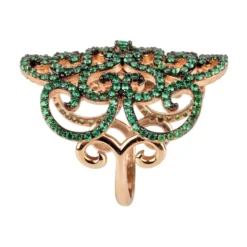 Latelita Countess Filigree Cocktail Ring Emerald Green Rosegold 6 Latelita Countess Filigree Cocktail Ring Emerald Green Rosegold -Cheap Gemiracle Store countess filigree cocktail ring emerald green rosegold 939442