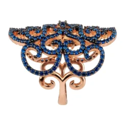 Latelita Countess Filigree Cocktail Ring Sapphire Blue Rosegold -Cheap Gemiracle Store countess filigree cocktail ring sapphire blue rosegold 310746