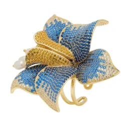 Latelita Daffodil With Pearls Cocktail Ring Gold Sapphire CZ 13 Latelita Daffodil With Pearls Cocktail Ring Gold Sapphire CZ -Cheap Gemiracle Store daffodil with pearls cocktail ring gold sapphire cz 931681