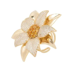 Latelita Daisy Flower Ring Gold