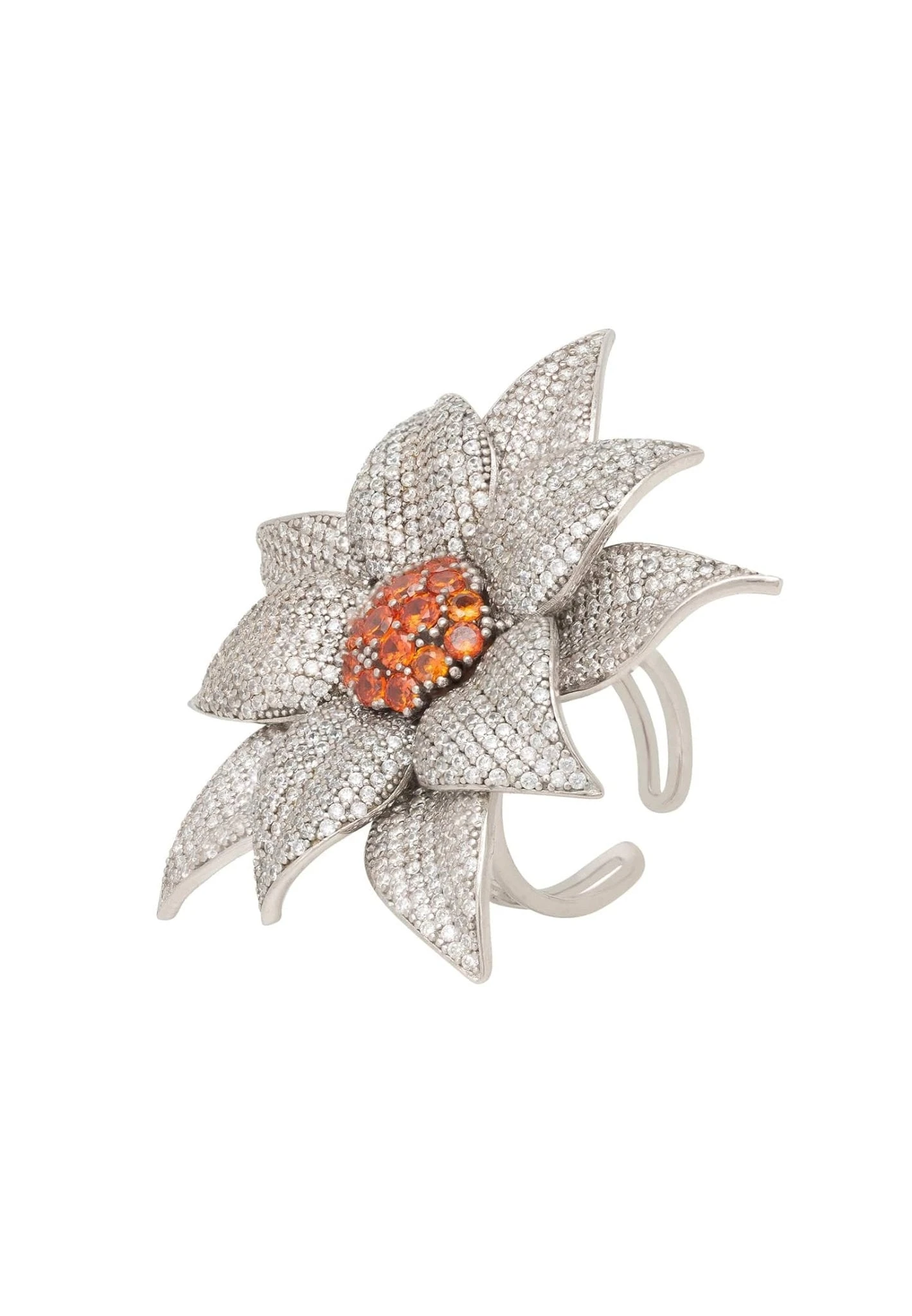 Latelita Daisy Flower Ring Silver 1 Latelita Daisy Flower Ring Silver