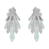 Latelita Deco Fan Ear Jacket Aqua Silver Oxidised