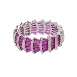 Latelita Deco Fantail Cocktail Ring Silver Ruby -Cheap Gemiracle Store deco fantail cocktail ring silver ruby 815049