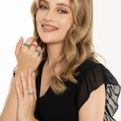 Latelita Deco Fantail Cocktail Ring Silver Sapphire -Cheap Gemiracle Store deco fantail cocktail ring silver sapphire 331469