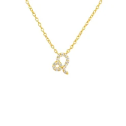Latelita Diamond Zodiac Necklace Gold Leo