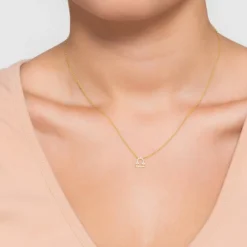 Cheap Gemiracle Store -Cheap Gemiracle Store diamond zodiac necklace gold libra 790812