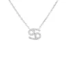 Latelita Diamond Zodiac Silver Necklace Cancer