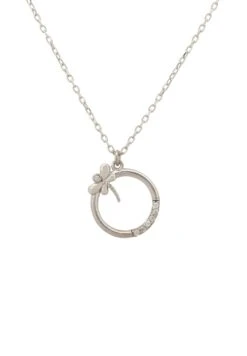 Latelita Dragonfly Halo Necklace Silver