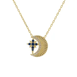Latelita Eclipse Star & Moon Necklace Gold