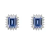 Latelita Elena Gemstone Stud Earrings Tanzanite Silver
