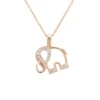 Latelita Elephant Pendant Necklace Rosegold
