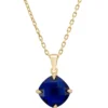 Latelita Empress Gemstone Necklace Gold Sapphire