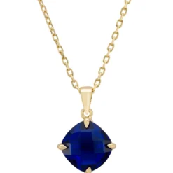 Latelita Empress Gemstone Necklace Gold Sapphire
