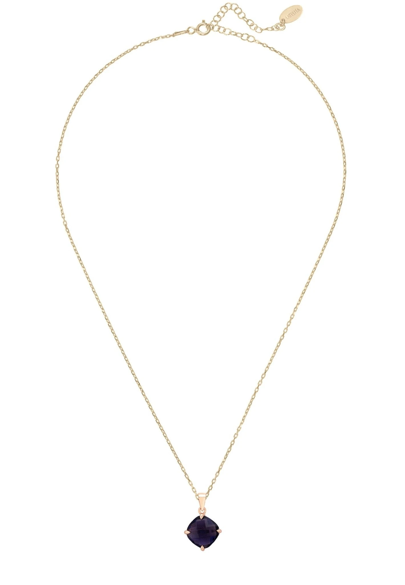 Latelita Empress Gemstone Necklace Rosegold Amethyst 3 Latelita Empress Gemstone Necklace Rosegold Amethyst - Image 3