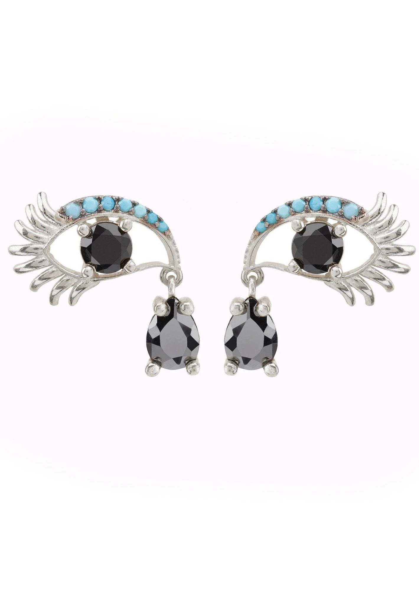 Latelita Eye Of Horus Earrings Blue Silver 1 Latelita Eye Of Horus Earrings Blue Silver