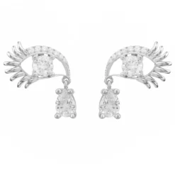 Latelita Eye Of Horus Earrings Silver