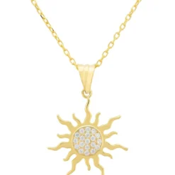 Latelita Flaming Sun Necklace Gold