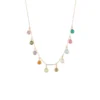 Latelita Florence Multi Coloured Gemstone Necklace Rosegold