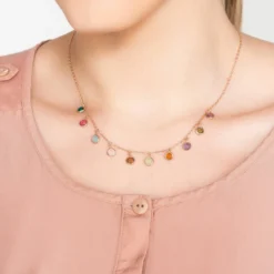 Latelita Florence Multi Coloured Gemstone Necklace Rosegold 8 Latelita Florence Multi Coloured Gemstone Necklace Rosegold -Cheap Gemiracle Store florence multi coloured gemstone necklace rosegold 760048