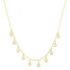 Latelita Florence Round Gemstone Necklace Gold Rose Quartz