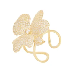 Latelita Flower Cocktail Ring Gold